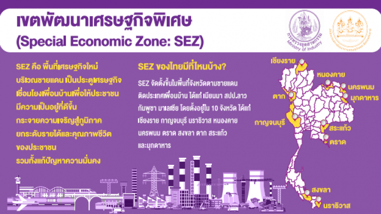 เขตพัฒนาเศรษฐกิจพิเศษ (Special Economic Zone: SEZ) ประตูเศรษฐกิจเชื่อมโยงสู่ประเทศในภูมิภาคเอเชีย 