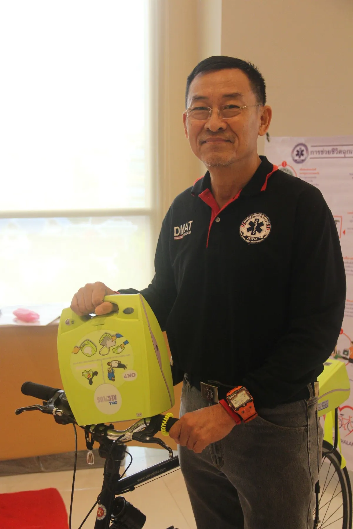 “จักรยานกู้ชีพ" เปิดภารกิจนักปั่นเพื่อผู้ป่วยฉุกเฉิน