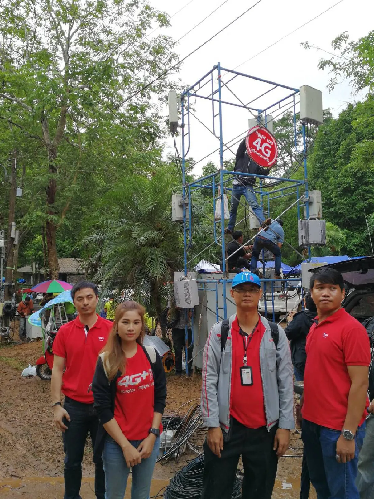 'ทรูมูฟ เอช' เข้าถึงพื้นที่ถ้ำหลวง ติดตั้งเสาสัญญาณเฉพาะกิจแล้ว