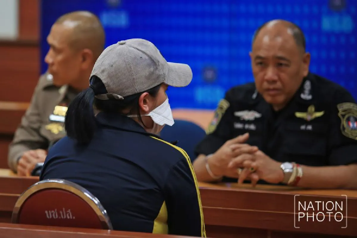 ภาพชุด! ปส. คุมตัว 'ปุ๊กกี้ ปริศนา' พร้อมแฟนหนุ่ม