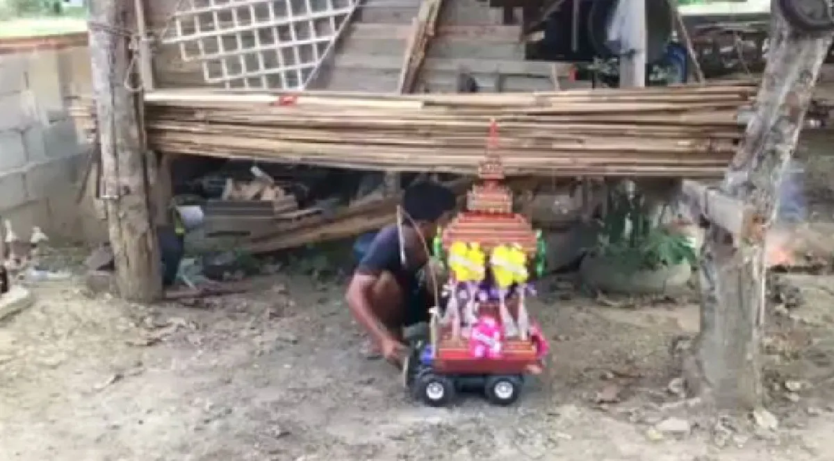 งานศพแมวสุดที่รัก จัดเต็ม ‘เมรุ-โลง-พลุ’(คลิป) 