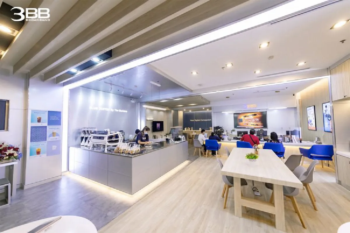 3BB จับมือ BLUE COFFEE by The Baristro ปรับโฉมศูนย์บริการ เปิดบริการกาแฟให้ลูกค้าสาขาเซ็นทรัลพลาซ่า เชียงใหม่ แอร์พอร์ต