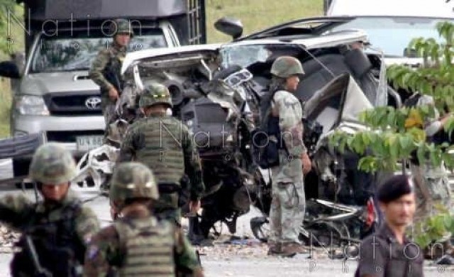 คนร้ายลอบวางระเบิด อ.ยะรัง ปัตตานี