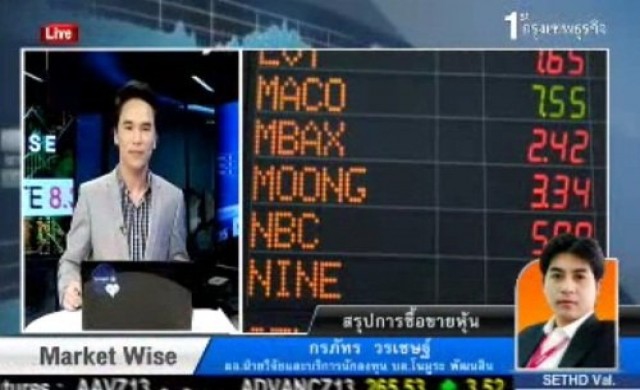 สรุปภาวะซื้อขายตลาดหุ้น 8 ต.ค.56