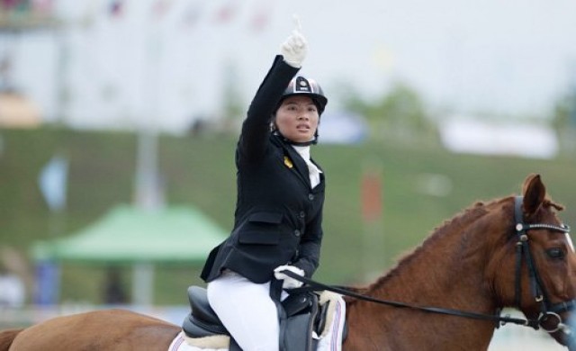 พระองค์หญิงผ่านเข้ารอบ ศิลปะการบังคับม้าประเภทบุคคล