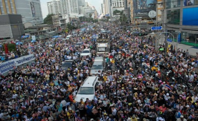 กปปส.เคลื่อนขบวนรณรงค์พรุ่งนี้