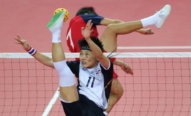 ตะกร้อไทยไร้เทียมทานส่ง 6 กวาดครบ