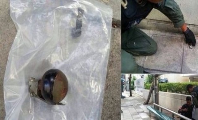รุดตรวจ! ระเบิดM67ถูกทิ้งไว้กลางเมือง