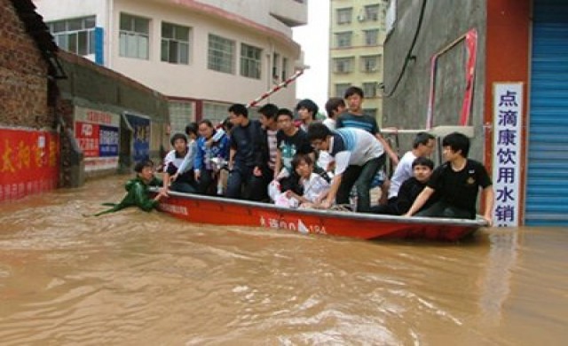 น้ำท่วมหนักในจีน-เสียชีวิตแล้ว19ราย