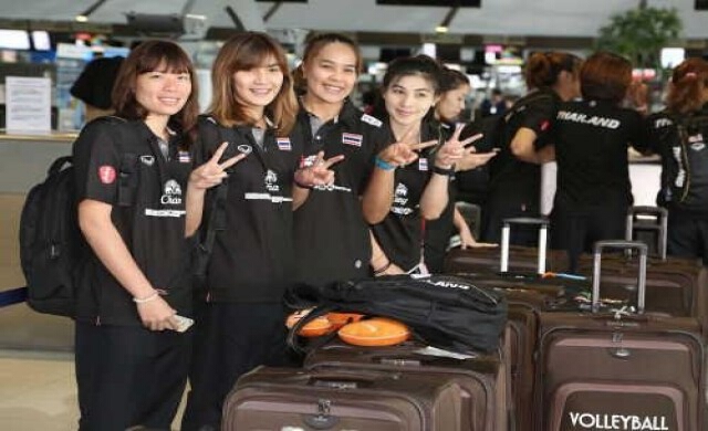 เดินทางแข่งขันวอลเลย์บอล ที่เกาหลี