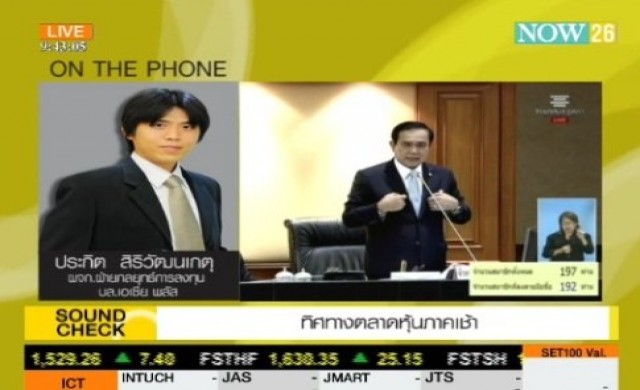 ทิศทางตลาดหุ้นภาคเช้า 25-8-57