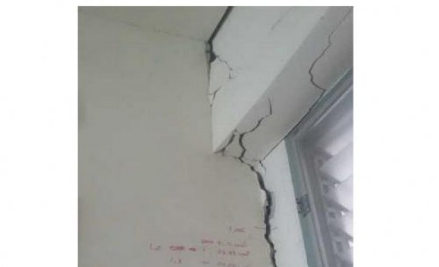 เร่งตรวจอาคารรพ.เลาขวัญหลังคานทรุด