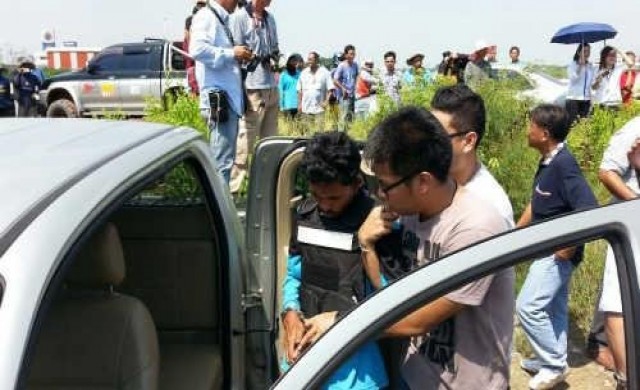 นำตัวผัวโหดฆ่าเผาเมีย-ลูกสาวทำแผน