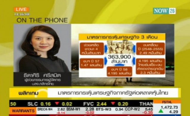 มาตรการกระตุ้นเศรษฐกิจภาครัฐต่อตลาดหุ้นไทย
