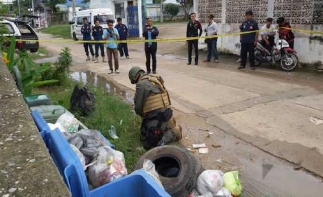 แตกตื่น!เจอระเบิดน้อยหน่าโผล่ถังขยะ