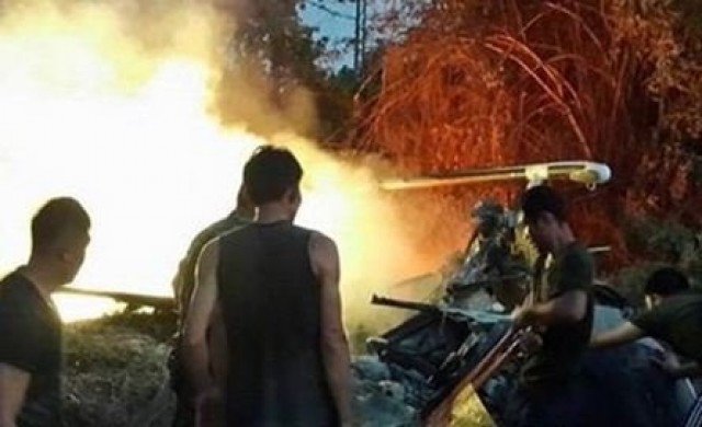 ด่วน!เฮลิคอปเตอร์ทหารตกที่พะเยาเสียชีวิต5