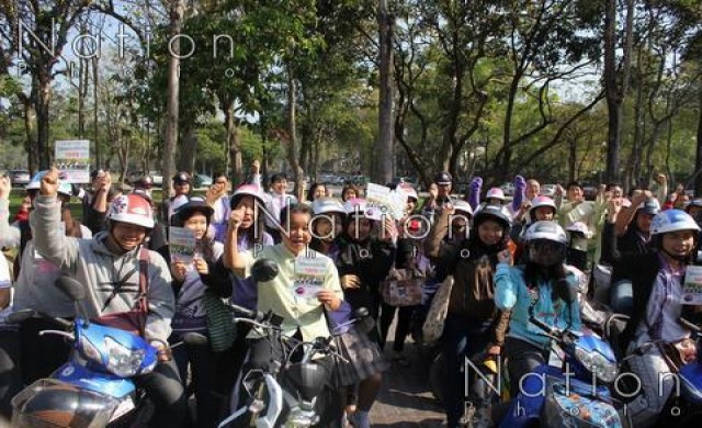 มช.นำร่อง'โครงการหมวกกันน็อค100%'