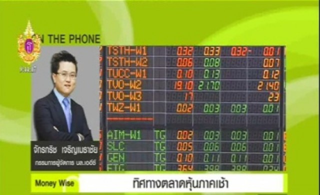 ทิศทางตลาดหุ้นภาคเช้า 11-3-58  