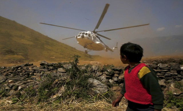 เนปาลห้ามเฮลิคอปเตอร์กองทัพอังกฤษลงจอด