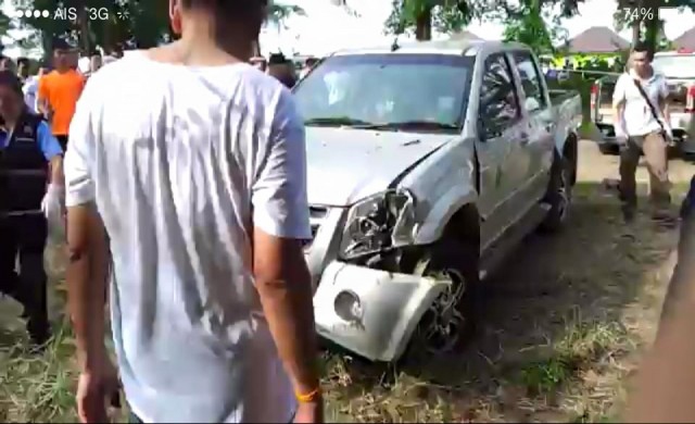 คนร้ายเหิม! ไล่ยิง 'ตำรวจ' ดับคารถกระบะ