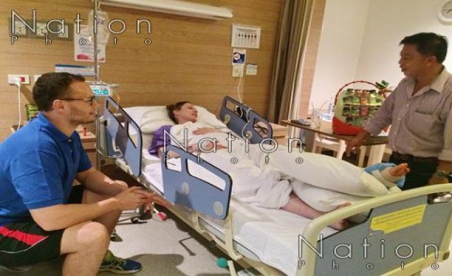 นทท.ออสซี่ไม่เชื่อถูกฉลามกัด จนท.ไทยรุดเยี่ยม