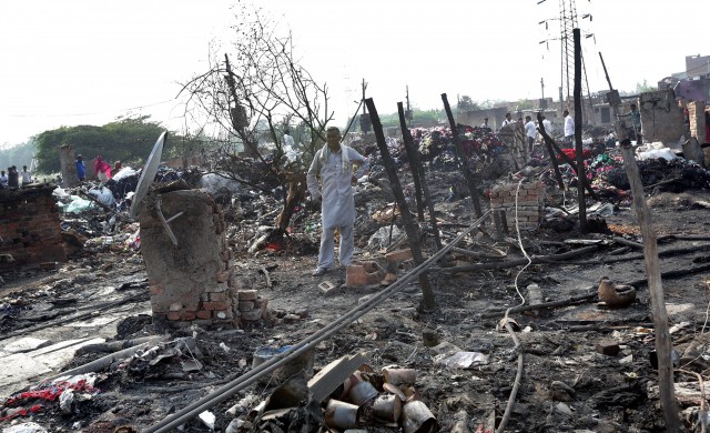 ไฟไหม้สลัมอินเดีย-ไร้ที่อยู่1,500 คน