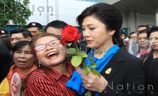 'ยิ่งลักษณ์' ปัดนัดใส่เสื้อแดง-ปลุกระดมให้กำลังใจ