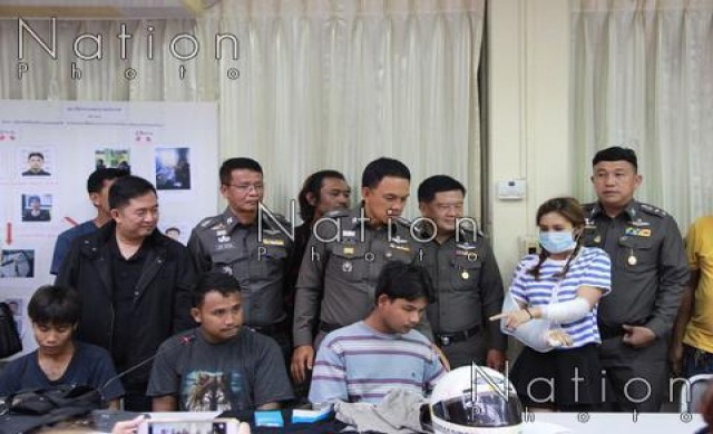 รวบ3โจ๋ใช้มีดฟันเหยื่อสาวเพื่อปล้นทรัพย์ เร่งไล่ล่าอีก1