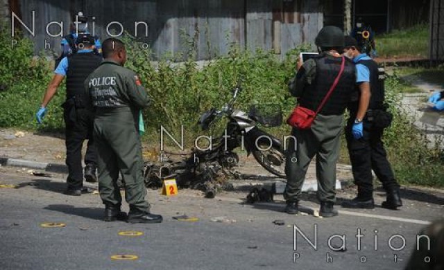 ลอบบึ้ม'พ.ต.ท.หญิง'โชคดีรถวิ่งผ่านก่อนระเบิด