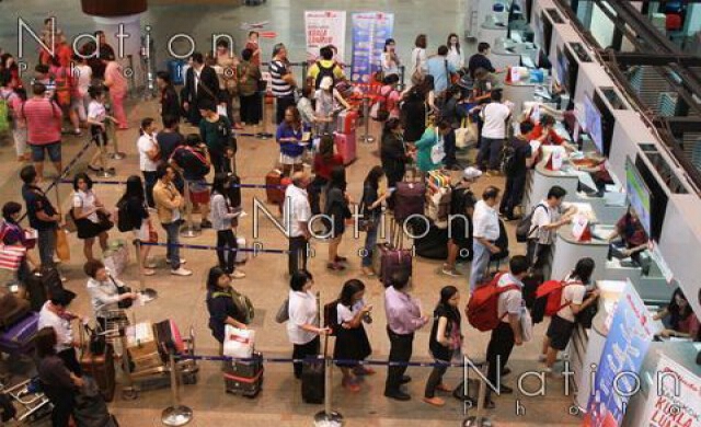 สนามบินดอนเมืองเช็กอินล้น แนะเผื่อเวลา1-2ชั่วโมง
