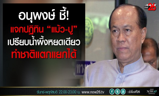 'อนุพงษ์'ชี้แจกปฏิทิน 'แม้ว-ปู' เปรียบน้ำผึ้งหยดเดียว