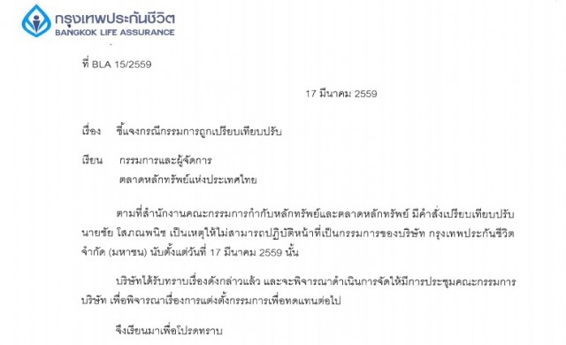 เล็งตั้งกก.แทน 'ชัย โสภณพนิช' หลัง ก.ล.ต.สั่งปรับ