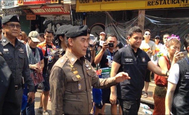 ผบ.ตร.ตรวจ'ถนนข้าวสาร'พอใจผลปฏิบัติ2วัน ดูแลงานสงกรานต์