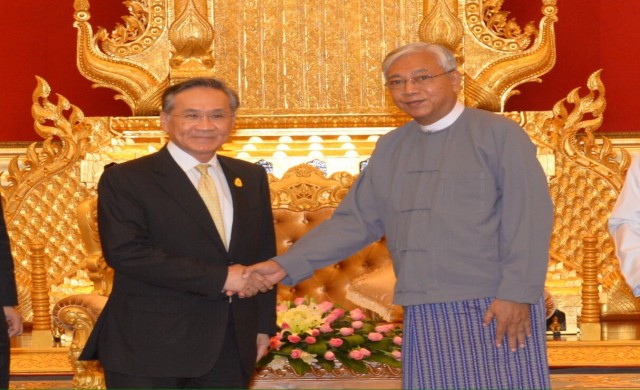 'ดอน'เยือนเมียนมา ยันเดินหน้าโครงการพัฒนาทวาย
