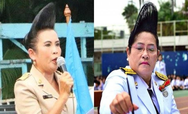 แชร์ว่อน! 2ครูรุ่นใหญ่ ประชัน 'กระบังผม' 