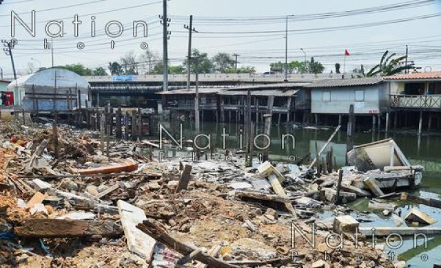 เริ่มรื้อชุมชนวังหิน จัดระเบียบริมคลองลาดพร้าว