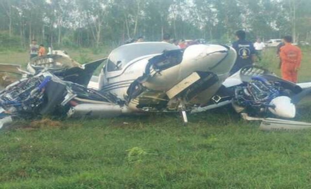 เผยไฟไหม้เครื่องด้านซ้าย ทำเครื่องบินเล็กโหม่งโลก ดับยกลำ