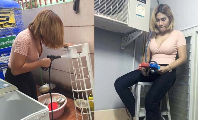 ฮอต!เปิดตัวเปิดใจ 'น้องมะนาว' ฉายา 'ช่างแอร์สาวในตำนาน'