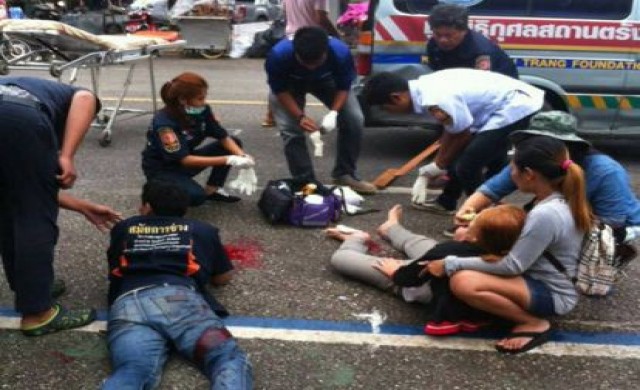 ด่วน! บึ้มตลาดกลางเมืองตรัง มีคนเจ็บอื้อ