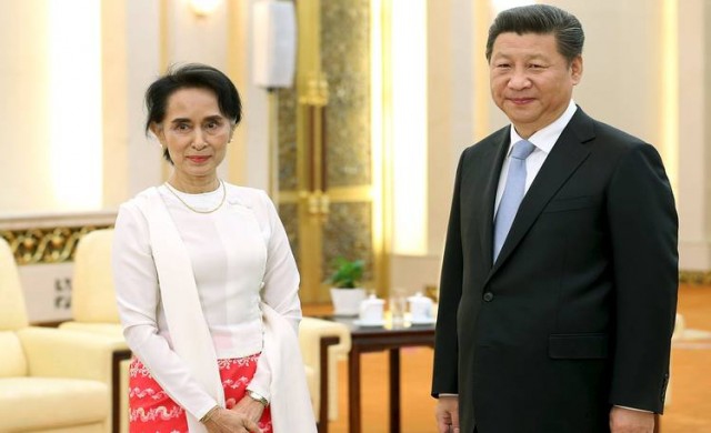 อองซาน ซูจี พบนายกฯ จีน