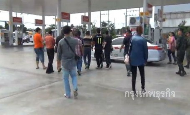 คาดเหตุพบวัตถุป่วนในปั้มน้ำมันเมืองแปดริ้ว แค่คนลืมมือถือ