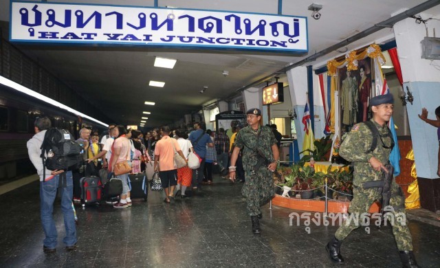 เปิดเดินรถไฟล่อง 3 จชต.วันแรก ยังไม่คึกคัก