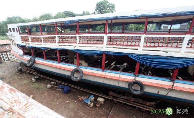 เปิดสภาพ 'เรือสมบัติมงคลชัย' หลังกู้ขึ้นจากแม่น้ำ