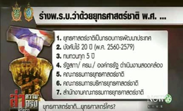 ยุทธศาสตร์ชาติ...ยุทธศาสตร์ใคร?        