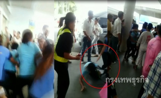 แชร์ว่อน! คลิปแท็กซี่รุมพนักงานรถลีมูซีนเจ็บ 2