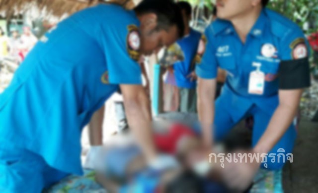 สลด2หนูน้อยลงเล่นสระน้ำ หลังบ้านจมน้ำดับทั้งคู่