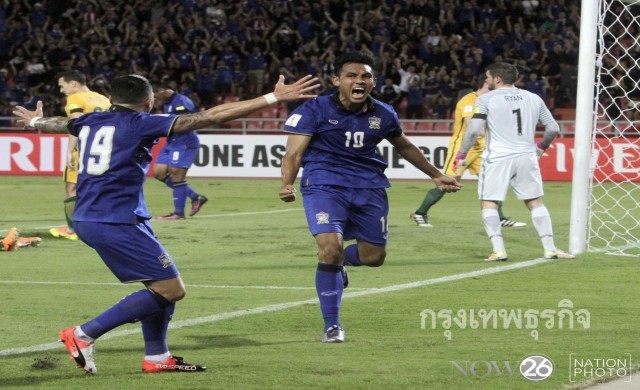 ครึ่งแรก 'ไทย-ออสเตรเลีย' เสมอ 1:1 