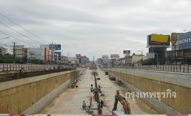 คาดทางลดระดับสุขุมวิท-พัทยากลางเสร็จ ก.พ.นี้