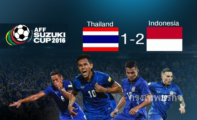 จบเกม!'อินโดนีเซีย'เปิดบ้านชนะ'ไทย'2-1