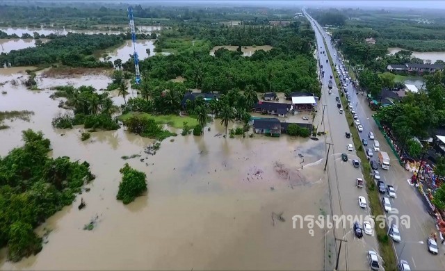 'กรมทางหลวง' สรุปเส้นทางน้ำท่วมภาคใต้